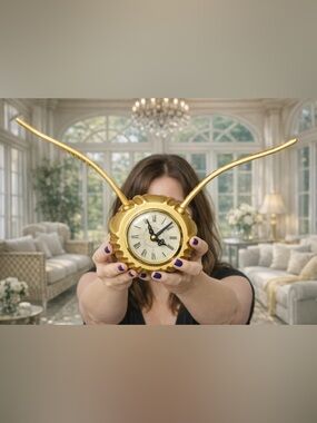Harry Potter Golden Snitch Clock • PBteen • Discontinued • With Original Box
